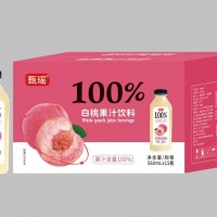 甄瑶100%白桃果汁饮料