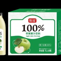 甄瑶100%苹果果汁饮料