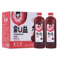 果U益益生菌发酵复合果昔杨梅味 1.25Lx6瓶