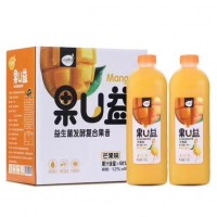 果U益益生菌发酵复合果昔芒果味 1.25Lx6瓶